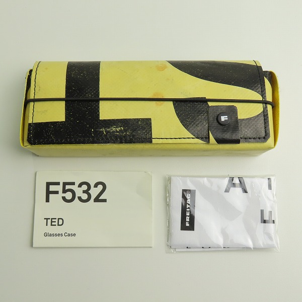 実際に弊社で買取させて頂いたFREITAG/フライターグ F532 TED/テッド メガネケース アイボリー/ブラックの画像 6枚目