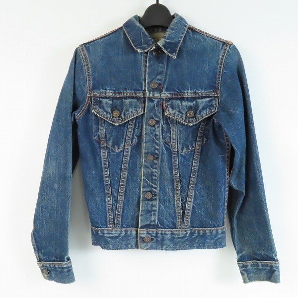 実際に弊社で買取させて頂いたLEVIS/リーバイス 3rd/サードモデル BIG E/ビッグE 刻印525 デニムジャケット/Gジャン 