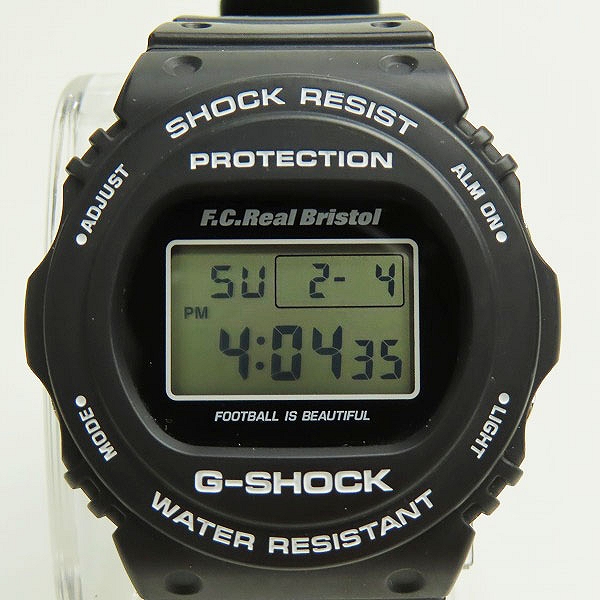 実際に弊社で買取させて頂いたG-SHOCK×F.C.Real Bristol/ジーショック×エフシーレアルブリストル クォーツ デジタル腕時計 DW-5750E