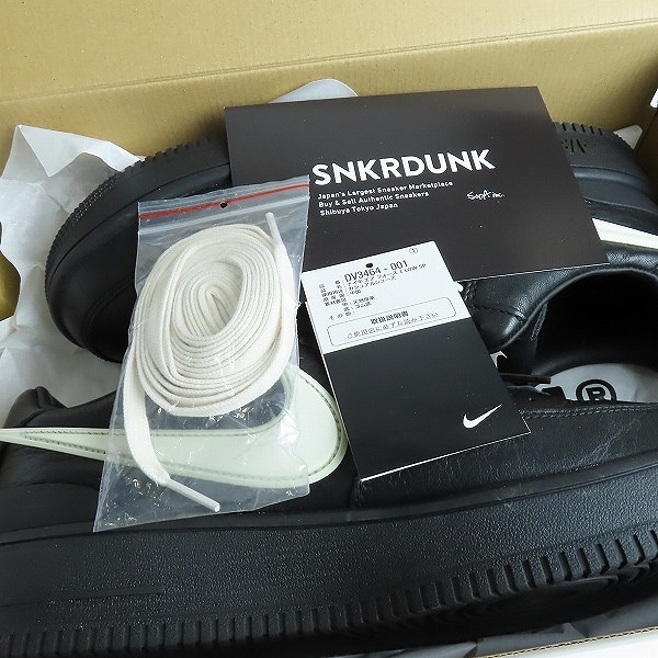 実際に弊社で買取させて頂いたNIKE×AMBUSH/ナイキ×アンブッシュ AIR FORCE 1 LOW SP/エア フォース 1 ロー スペシャル ブラック DV3464-001 /28.5の画像 7枚目