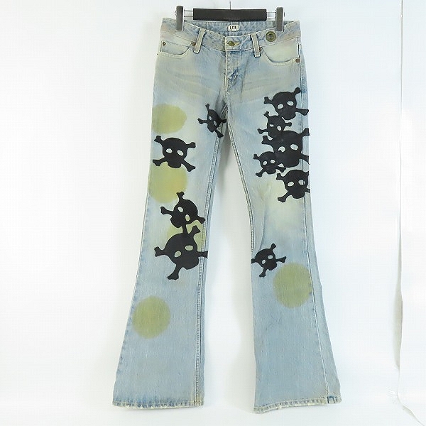 実際に弊社で買取させて頂いたLGB/ルグランブルー クレイジーウルフスカルパッチデニム 7077M/26
