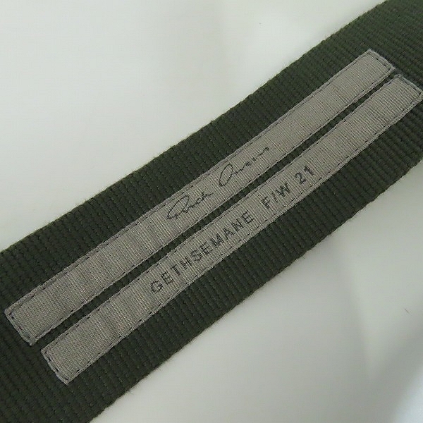 実際に弊社で買取させて頂いたRICK OWENS/リックオウエンス BAUHAUS HARNESS VEST/バウハウス ハーネス ベスト グリーン RR02A5451-LCW/48の画像 2枚目