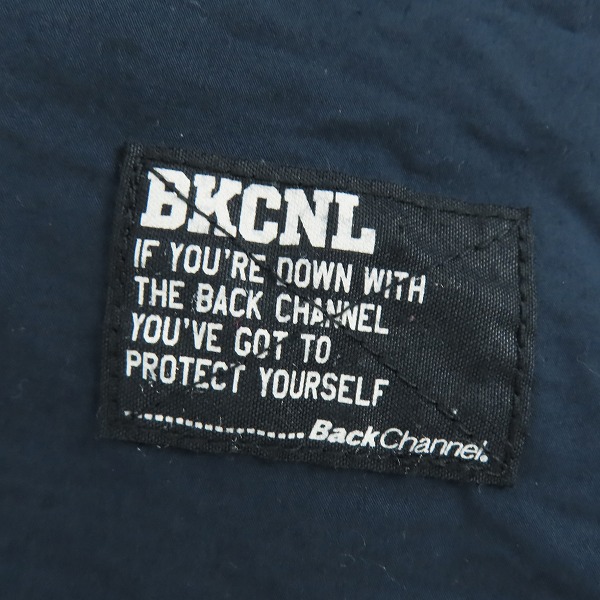 実際に弊社で買取させて頂いたBack Channel/バックチャンネル バンドカラーシャツ ネイビー Mの画像 4枚目