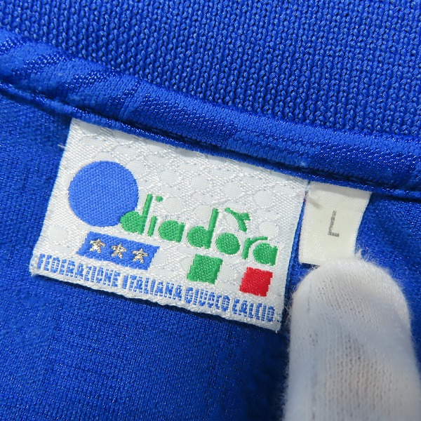実際に弊社で買取させて頂いたdiadora/ディアドラ 1994年 サッカー イタリア代表 ホームユニフォーム /Lの画像 2枚目
