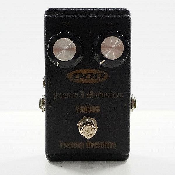 実際に弊社で買取させて頂いたDOD/ディーオーディー YJM308 YNGWIE J. MALMSTEEN Preamp Overdrive プリアンプ オーバードライブ エフェクター 動作確認済みの画像 1枚目