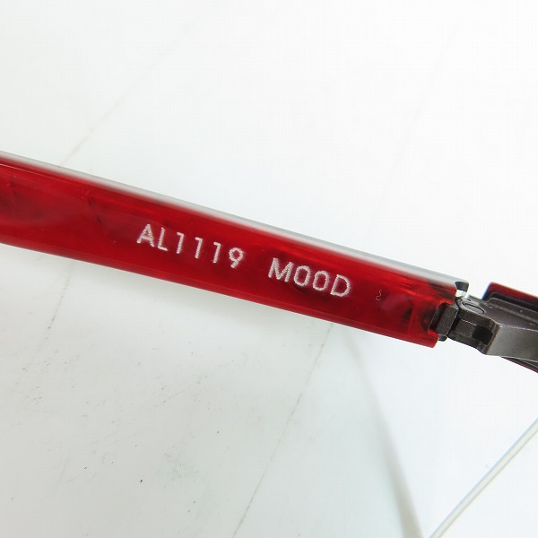 実際に弊社で買取させて頂いたalain mikli/アランミクリ メタルブロー メガネフレーム/アイウェア AL1119-MOODの画像 7枚目