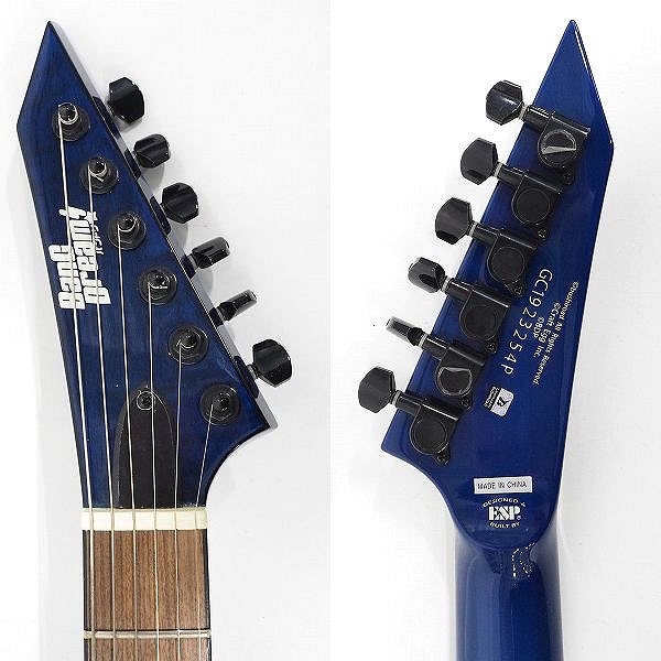 実際に弊社で買取させて頂いた★ESP×バンドリ！コラボ BanG Dream! M-Ⅱ SAYO Roselia 氷川紗夜モデル エレキギター ギグケース付 の画像 3枚目