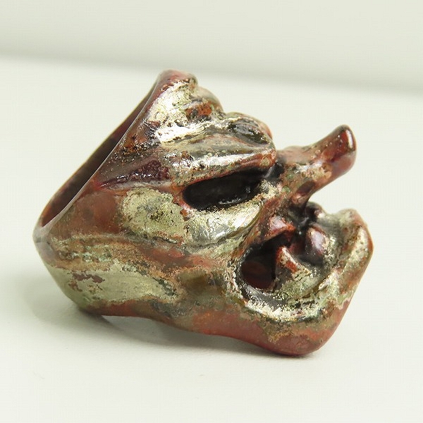 実際に弊社で買取させて頂いた【ギャラ付き】STARLINGEAR/スターリンギア パンチャーカラス天狗リング 19.5-20.5号の画像 3枚目