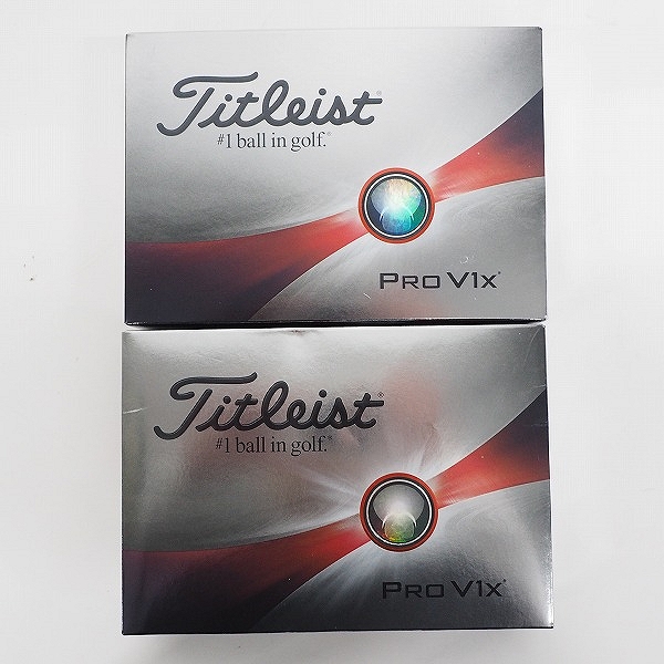 実際に弊社で買取させて頂いた【未使用】Titleist/タイトリスト PRO V1x ゴルフボール ホワイト 2ダースの画像 2枚目
