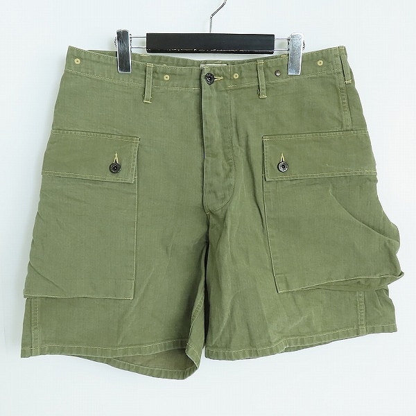 実際に弊社で買取させて頂いた(2)BUZZ RICKSON'S/バズリクソンズ U.S MARINE CORPS HERIRINGBONE SHORTS/ショートパンツ BR52206/36