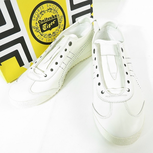 実際に弊社で買取させて頂いたOnitsuka Tiger/オニツカタイガー メキシコ 66SD スリッポン クリーム 1183A711-100/27.0