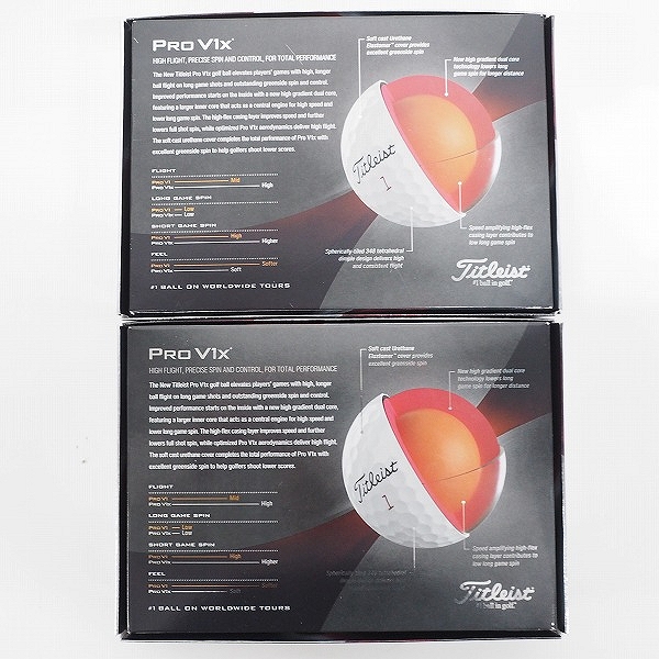 実際に弊社で買取させて頂いた【未使用】Titleist/タイトリスト PRO V1x ゴルフボール ホワイト 2ダースの画像 4枚目