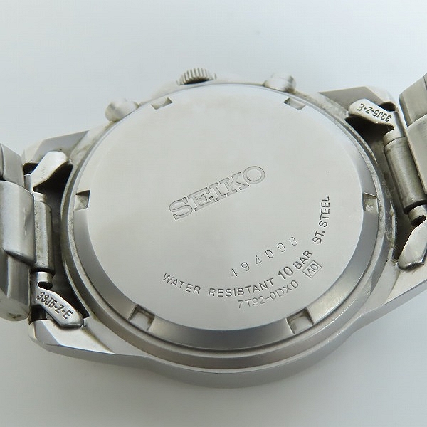 実際に弊社で買取させて頂いたSEIKO/セイコー クロノグラフ クォーツ腕時計 7T92-0DX0の画像 4枚目