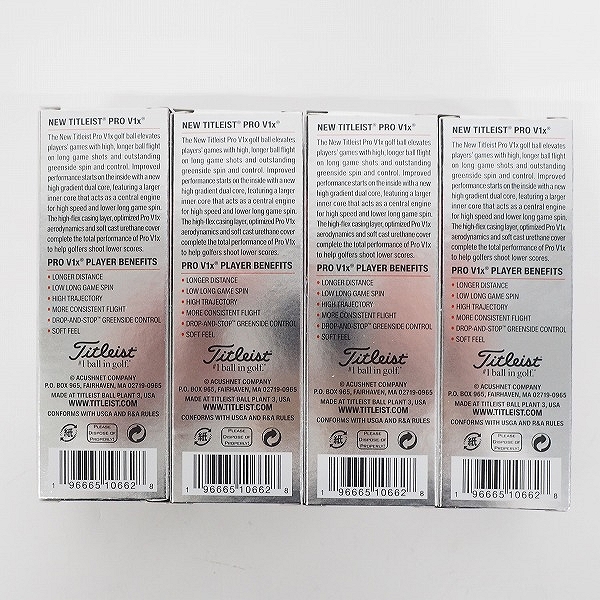 実際に弊社で買取させて頂いた【未使用】Titleist/タイトリスト PRO V1x ゴルフボール ホワイト 1ダースの画像 3枚目