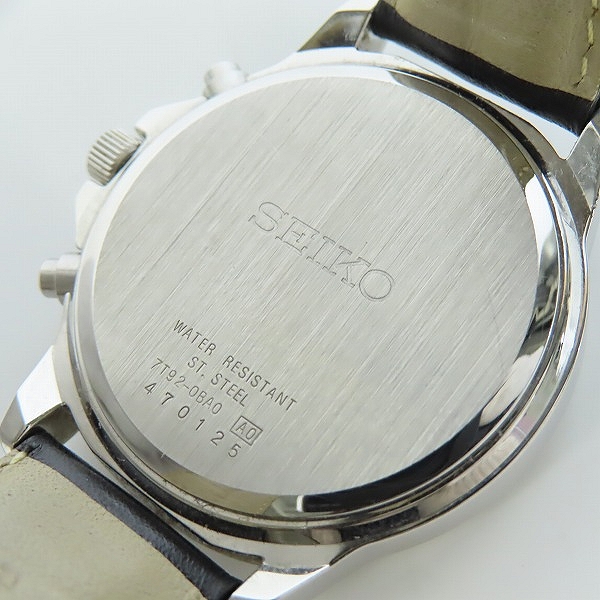 実際に弊社で買取させて頂いたSEIKO/セイコー クロノグラフ 腕時計/ウォッチ 7T92-0BA0の画像 3枚目