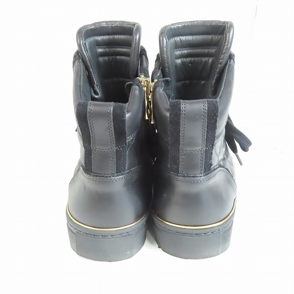 実際に弊社で買取させて頂いたBALMAIN/バルマン サイドジップ キルティング ハイカットスニーカー W6HT324D649-176/41の画像 1枚目
