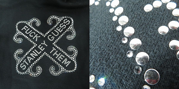 実際に弊社で買取させて頂いたGUESS WERKS/ゲス ワークス Stanley Guess/スタンリーゲス FUCK THEM バックスタッズ ダブルジップパーカー Mの画像 9枚目