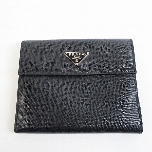 実際に弊社で買取させて頂いたPRADA/プラダ サフィアーノレザー 三つ折り財布