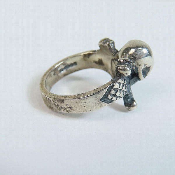 実際に弊社で買取させて頂いたCRAZY PIG/クレイジーピッグ Skull&Crossbones Ring/スカル＆クロスボーン リング 14.5号の画像 3枚目