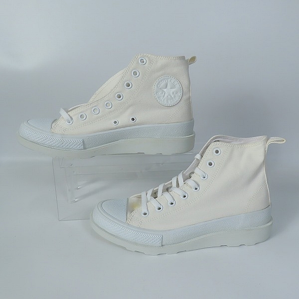 実際に弊社で買取させて頂いたCONVERSE/コンバース ALL STAR AS WORKBOOTS CV RGD M HI 2 オールホワイト/26の画像 3枚目