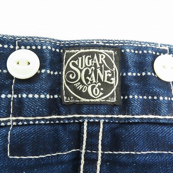 実際に弊社で買取させて頂いた(1)SUGAR CANE/シュガーケーン ストライプ柄 ショートパンツ SC51054A/36の画像 3枚目