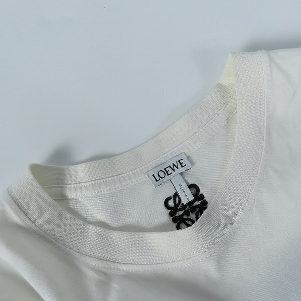 実際に弊社で買取させて頂いた【JPタグ】LOEWE/ロエベ 20SS KEN HEYMAN/キーヘイマン アナグラムロゴ刺繍 半袖Tシャツ H6109980PC/Sの画像 5枚目