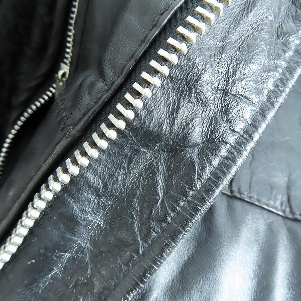 実際に弊社で買取させて頂いたSchott/ショット USA製 A-2 ボアライナー付き レザー フライトジャケット40の画像 4枚目