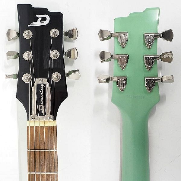 実際に弊社で買取させて頂いた★Duesenberg/デューセンバーグ DJP-SG Surf Green セミホロータイプ エレキギター ギグケース付の画像 2枚目