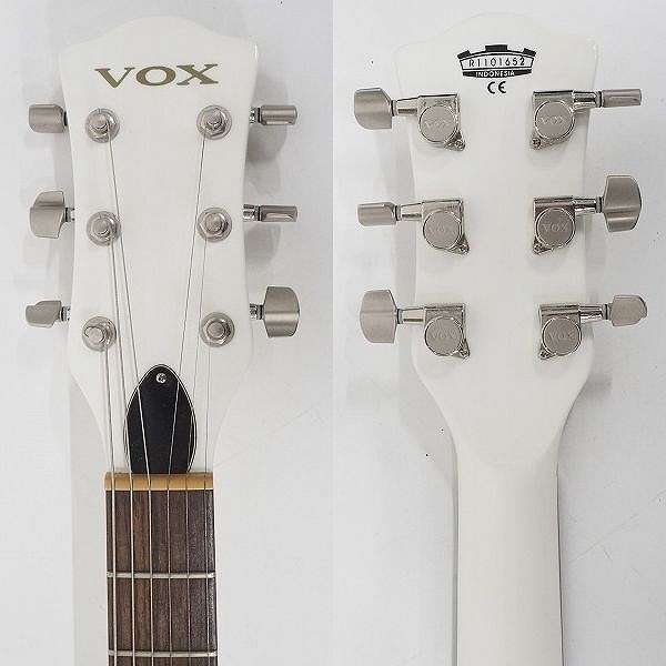 実際に弊社で買取させて頂いた★VOX/ヴォックス SDC-22 WH ダブルカッタウェイ  エレキギター ソフトケース付の画像 2枚目