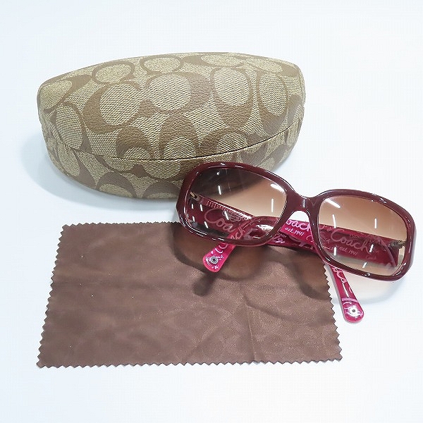 実際に弊社で買取させて頂いたCOACH/コーチ SHARON(S700A) サングラス/アイウェアの画像 9枚目