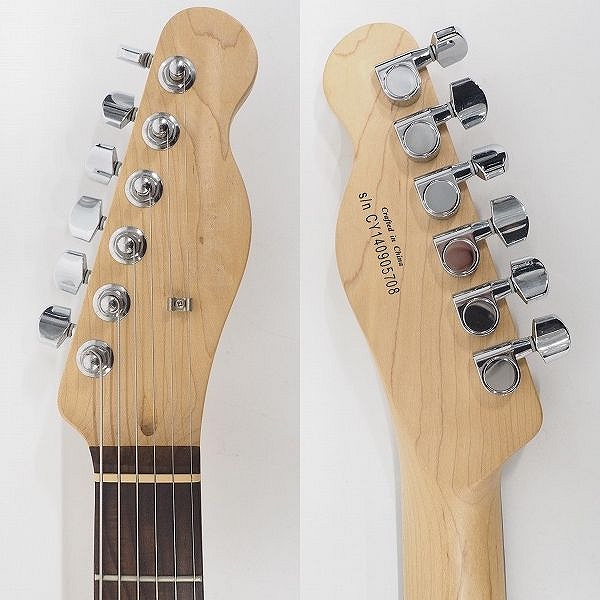 実際に弊社で買取させて頂いた★メーカー不明 テレキャスターType エレキギター ギグケース付の画像 2枚目