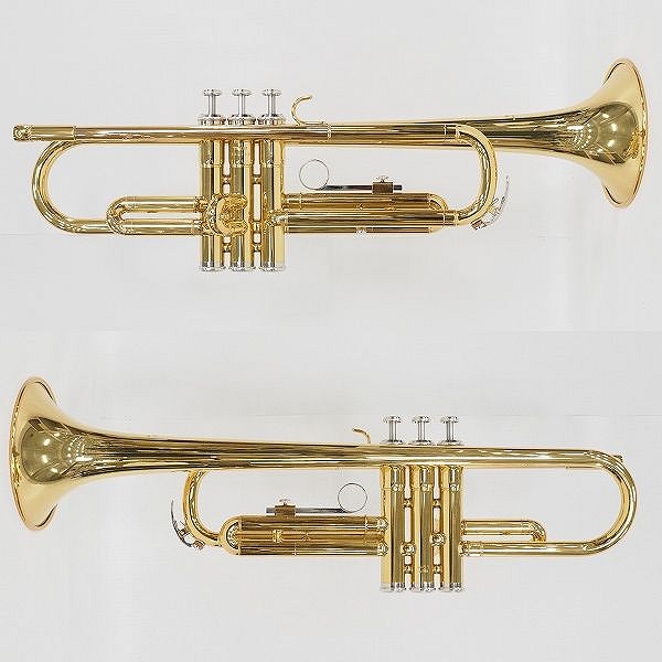 実際に弊社で買取させて頂いた【美品】YAMAHA/ヤマハ YTR-1335/YTR1335 トランペット ゴールド ハードケース付の画像 1枚目