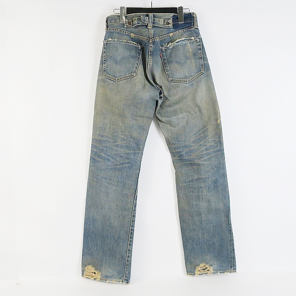 実際に弊社で買取させて頂いたLEVI'S/リーバイス 1937年 501XX 復刻 片面BIG E 均等V ボタンフライ フラットボタン デニムパンツ 37501/W32の画像 1枚目