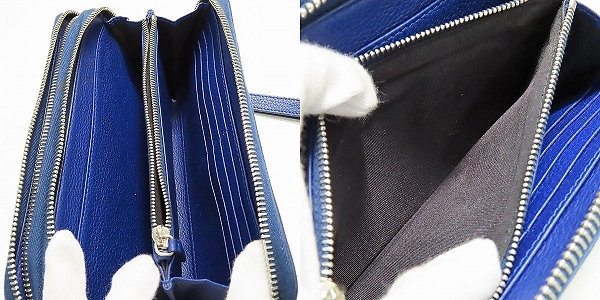 実際に弊社で買取させて頂いたDior Homme/ディオールオム 2ラウンドジップ ウォレット/財布の画像 4枚目