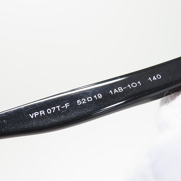 実際に弊社で買取させて頂いた(3)PRADA JOURNAL/プラダ ジャーナル メガネフレーム アイウェア VPR07T-F ブラックの画像 6枚目