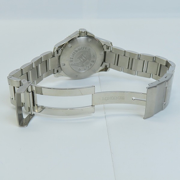 実際に弊社で買取させて頂いたLONGINES/ロンジン ハイドロ コンクエスト クォーツ 腕時計 L36404【動作未確認】の画像 3枚目