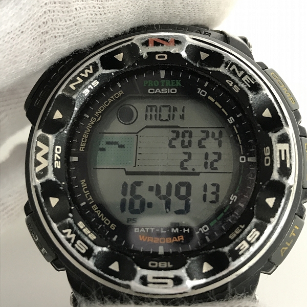 実際に弊社で買取させて頂いたCASIO/カシオ PRO TREK/プロトレック 電波ソーラーマルチバンド6/PRW-2500-1JFの画像 4枚目