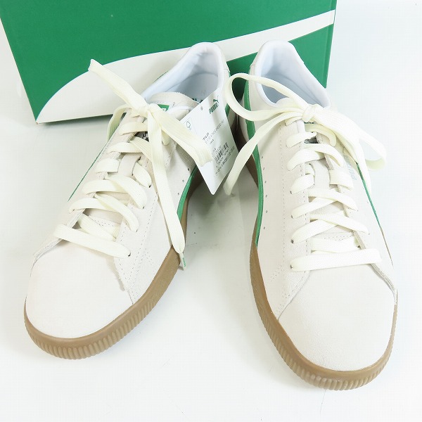 実際に弊社で買取させて頂いた【未使用】Birdog×#FR2×atmos×Puma/バードッグ × #FR2 × アトモス × プーマ Suede VTG "Sail/Green" 391916-01/28.5