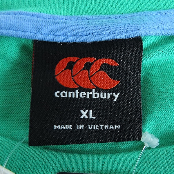 実際に弊社で買取させて頂いた【未使用】canterbury/カンタベリー ラグビー アイルランド チーム Tシャツ RG33827/XLの画像 2枚目