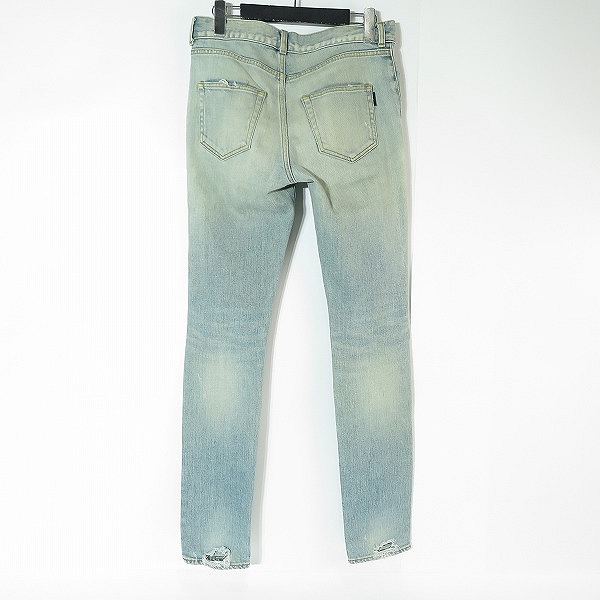 実際に弊社で買取させて頂いたSAINTLAURENTPARIS/サンローランパリ 18SS クラッシュデストロイデニムパンツ 476095/27の画像 1枚目