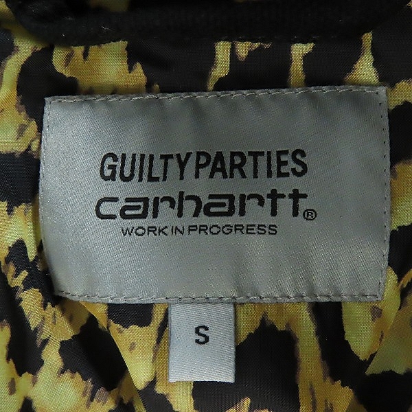 実際に弊社で買取させて頂いたCARHARTT WIP×WACKO MARIA/カーハート×ワコマリア OG Detroit Jacket 裏地レオパード ジップアップ ジャケット/Sの画像 2枚目