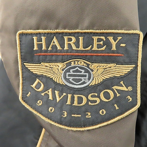 実際に弊社で買取させて頂いたHARLEY DAVIDSON/ハーレーダビッドソン 110周年記念 ジャケット 97548-13VM/Lの画像 8枚目