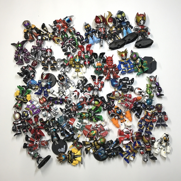 実際に弊社で買取させて頂いた【おまとめ】BANDAI/バンダイ BANPRESTO/バンプレスト WCF/THE仮面ライダーズ 他 1号/555/電王 等 食玩/フィギュア