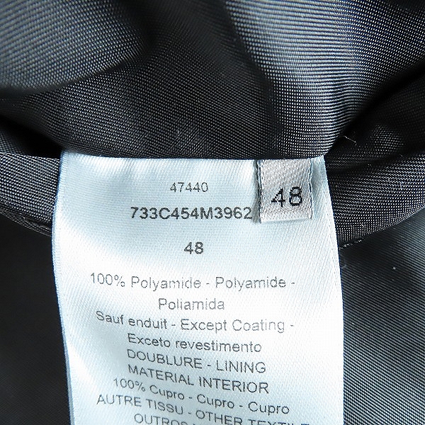 実際に弊社で買取させて頂いたDIOR HOMME/ディオール オム 18SS roses patches jacket/ローズ刺繍ナイロンボンバージャケット 733C454M3962/48の画像 5枚目