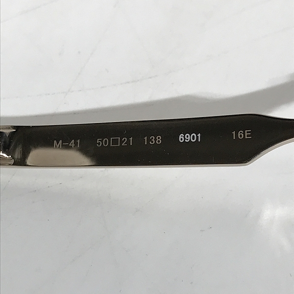 実際に弊社で買取させて頂いた999.9/フォーナインズ メガネフレーム アイウェア ハーフリム ボストン型 TITANIUM チタン M-41の画像 6枚目