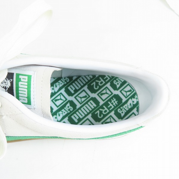 実際に弊社で買取させて頂いた【未使用】Birdog×#FR2×atmos×Puma/バードッグ × #FR2 × アトモス × プーマ Suede VTG "Sail/Green" 391916-01/28.5の画像 4枚目