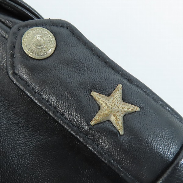 実際に弊社で買取させて頂いたSchott/ショット ONE STAR/ワンスター WOMENS ライダース レザー ジャケット 7197/XSの画像 9枚目
