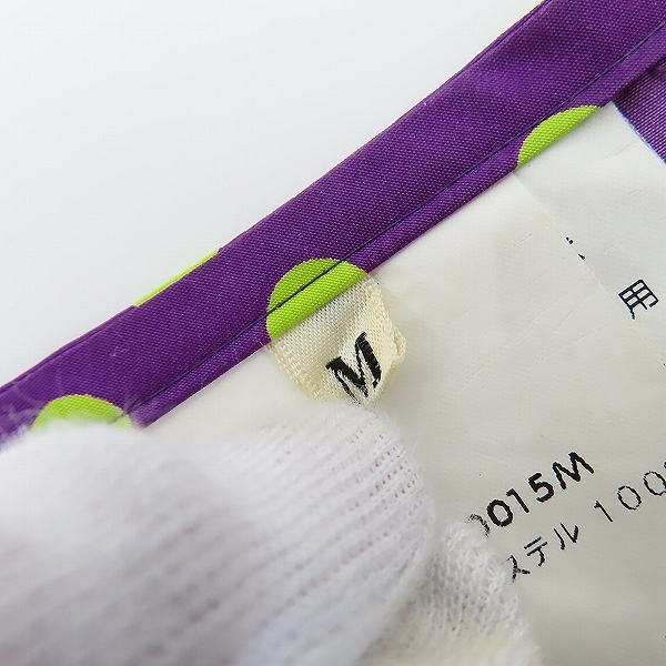 実際に弊社で買取させて頂いたJUNYA WATANABE COMME des GARCONS/ジュンヤワタナベコムデギャルソン アシンメトリー ドット柄 スカート JS-10015M /Mの画像 4枚目