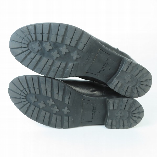 実際に弊社で買取させて頂いたOFFICINE CREATIVE/オフィチーネ クリエイティブ サイドゴアブーツ/41の画像 2枚目