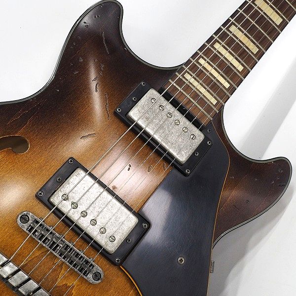 実際に弊社で買取させて頂いた★Ibanez/アイバニーズ AMV10A-TCL Artcore Vintage Series セミアコ/エレキギター ヴィンテージ加工の画像 5枚目